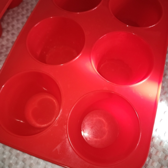 WALFOS EUC SILICONE 6 CUP TEXAS MUFFIN PANS SET OF 2 - Picture 2 of 4